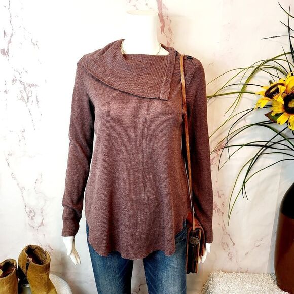 Michael Stars convertible cowl neck sweater - Picture 2 of 7